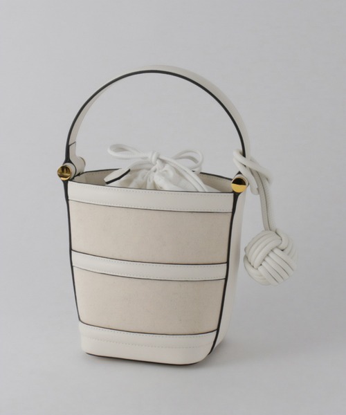 ROPE'（ロペ）の「Anna Canvas Bag （アンナ キャンバス バッグ）【ポーチ付き】【メディア掲載】（ハンドバッグ・レディース・ホワイト/ブラック・FREE）」の10枚目の写真