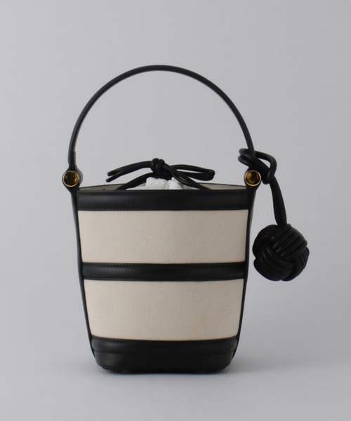 ROPE'（ロペ）の「Anna Canvas Bag （アンナ キャンバス バッグ）【ポーチ付き】【メディア掲載】（ハンドバッグ・レディース・ホワイト/ブラック・FREE）」の12枚目の写真