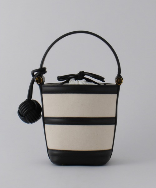 ROPE'（ロペ）の「Anna Canvas Bag （アンナ キャンバス バッグ）【ポーチ付き】【メディア掲載】（ハンドバッグ・レディース・ホワイト/ブラック・FREE）」の14枚目の写真