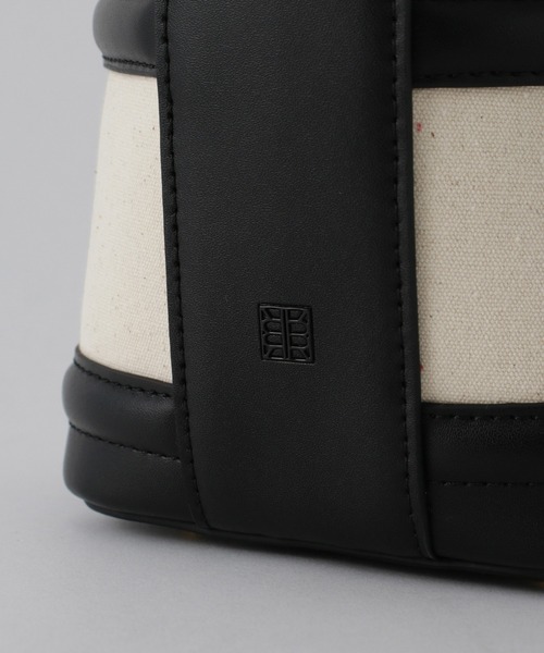 ROPE'（ロペ）の「Anna Canvas Bag （アンナ キャンバス バッグ）【ポーチ付き】【メディア掲載】（ハンドバッグ・レディース・ホワイト/ブラック・FREE）」の18枚目の写真