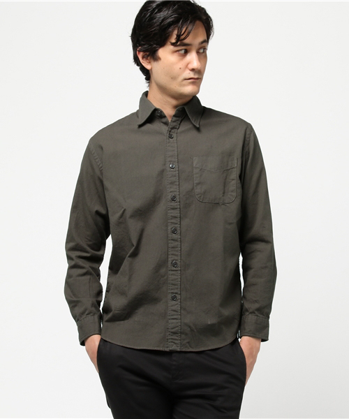 SHIPS GENERAL SUPPLY（シップスジェネラルサプライ）の「SHIPS GENERAL SUPPLY(シップスジェネラルサプライ): オックスフォードナローレギュラーシャツ 15AW■（シャツ/ブラウス・メンズ・ダークネイビー/カーキ/オリーブ/ブルー/ダークブルー/ダークオリーブ・X-LARGE/LARGE/MEDIUM/SMALL）」の3枚目の写真