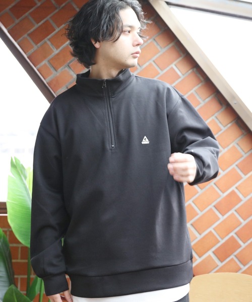 GERRY(ジェリー)の「GERRY 胸ロゴハーフジップ(Tシャツ/カットソー・メンズ・ホワイト/ブラック/グレー/ブルー・MEDIUM/LARGE/X-LARGE)」の13枚目の写真