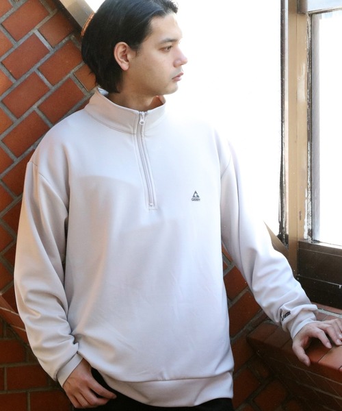 GERRY(ジェリー)の「GERRY 胸ロゴハーフジップ(Tシャツ/カットソー・メンズ・ホワイト/ブラック/グレー/ブルー・MEDIUM/LARGE/X-LARGE)」の20枚目の写真