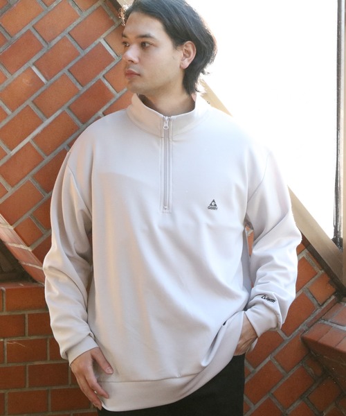 GERRY(ジェリー)の「GERRY 胸ロゴハーフジップ(Tシャツ/カットソー・メンズ・ホワイト/ブラック/グレー/ブルー・MEDIUM/LARGE/X-LARGE)」の21枚目の写真