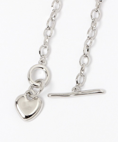 Heather（ヘザー）の「ハートチェーンネックレス　105346（ネックレス・レディース・ゴールド/シルバー・ONE SIZE）」の5枚目の写真