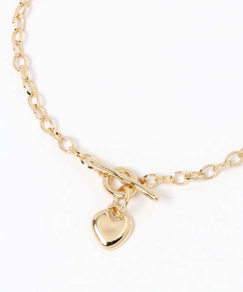 Heather（ヘザー）の「ハートチェーンネックレス　105346（ネックレス・レディース・ゴールド/シルバー・ONE SIZE）」の7枚目の写真