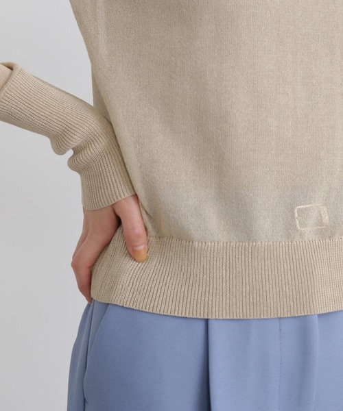 N.（N. Natural Beauty Basic）（エヌエヌナチュラルビューティーベーシック）の「◆シアーシャインニット（ニット/セーター・レディース・ライトグリーン/ベージュ/オレンジ・MEDIUM）」の15枚目の写真