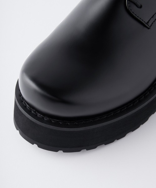 cussil（クシル）の「【cussil/クシル】【+6.5cm】プレーンワイドトゥダービーシューズ（ドレスシューズ・メンズ・ブラック・42/40/44）」の13枚目の写真