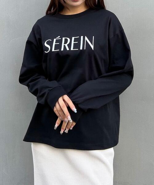 INGNI（イング）の「1段シンプルロゴロングTシャツ（Tシャツ/カットソー・レディース・ホワイト×ブラック/ブラック×ホワイト・M）」の19枚目の写真