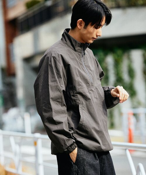 Snow Peak（スノーピーク）の「SNOW PEAK × JOURNAL STANDARD / 別注 Pigment Dyed UCCP Stand Collar PO（ブルゾン・メンズ・ブラック系その他/ダークブルー・MEDIUM/LARGE）」の14枚目の写真