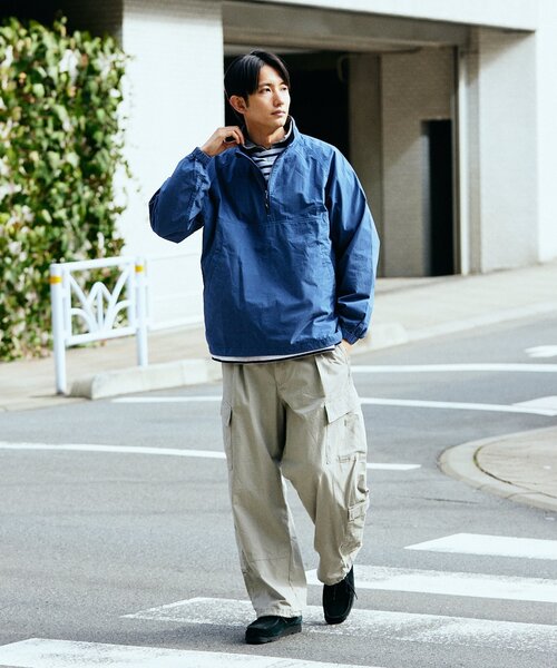 Snow Peak（スノーピーク）の「SNOW PEAK × JOURNAL STANDARD / 別注 Pigment Dyed UCCP Stand Collar PO（ブルゾン・メンズ・ブラック系その他/ダークブルー・MEDIUM/LARGE）」の18枚目の写真