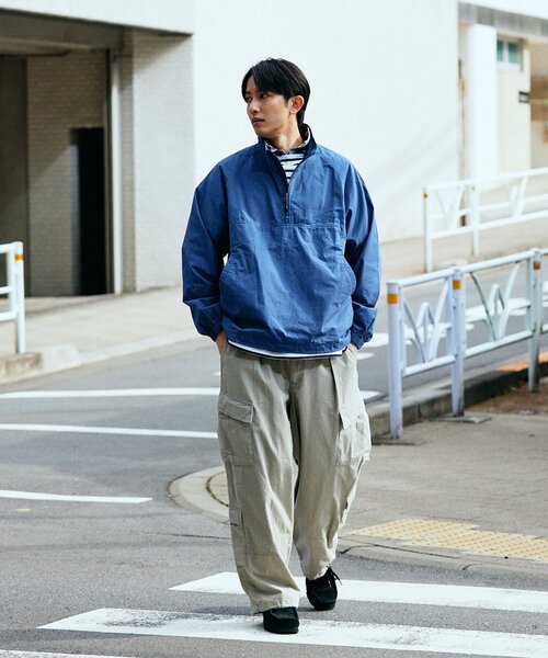 Snow Peak（スノーピーク）の「SNOW PEAK × JOURNAL STANDARD / 別注 Pigment Dyed UCCP Stand Collar PO（ブルゾン・メンズ・ブラック系その他/ダークブルー・MEDIUM/LARGE）」の20枚目の写真