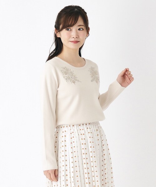 良品‼LAURA ASHLEYレディースハイネック　ボタンデザインリブニット　S 4colors／Lサイズあり／コットン混／クレリックデザインあり