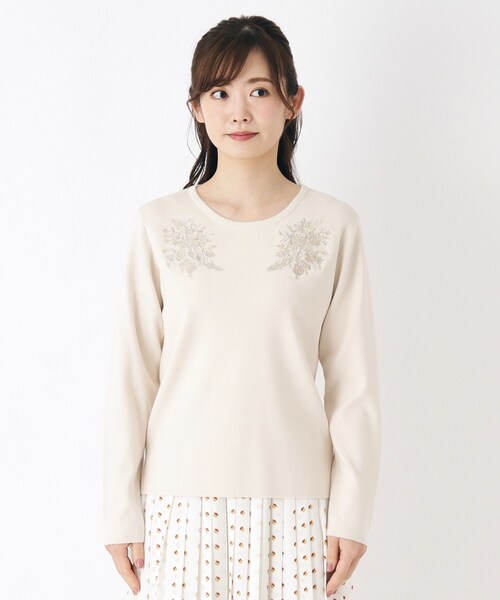 LAURA ASHLEY / ローラ アシュレイ 【ハイゲージ】大判刺繍ニット 楽天市場】ローラ アシュレイ LAURA ASHLEY 【ハイゲージ】大判