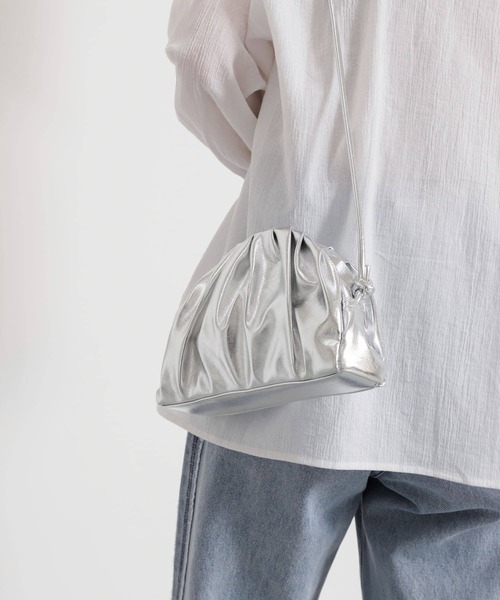 SENSE OF PLACE by URBAN RESEARCH（センスオブプレイスバイアーバンリサーチ）の「マンドゥーショルダーバッグ（ショルダーバッグ・レディース・ブラック/シルバー/ミント・ONE）」の7枚目の写真