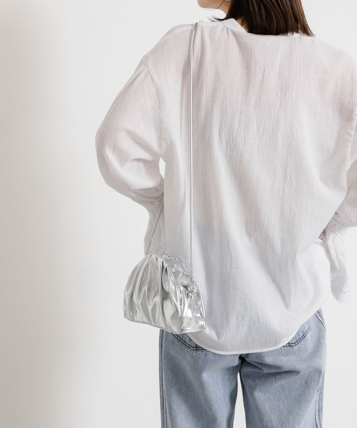 SENSE OF PLACE by URBAN RESEARCH（センスオブプレイスバイアーバンリサーチ）の「マンドゥーショルダーバッグ（ショルダーバッグ・レディース・ブラック/シルバー/ミント・ONE）」の10枚目の写真