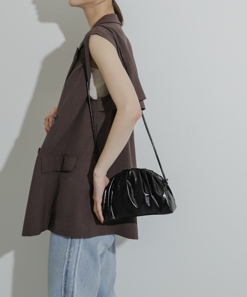 SENSE OF PLACE by URBAN RESEARCH（センスオブプレイスバイアーバンリサーチ）の「マンドゥーショルダーバッグ（ショルダーバッグ・レディース・ブラック/シルバー/ミント・ONE）」の21枚目の写真