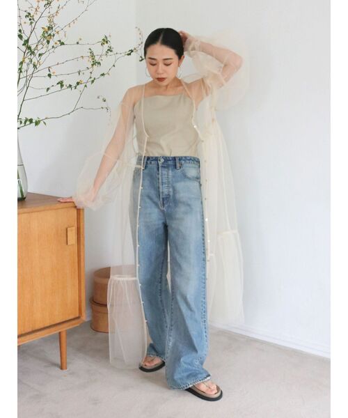 Ungrid（アングリッド）の「ハイウエストルーズストレートデニム（デニムパンツ・レディース・ブルー/インディゴブルー・26inch/25inch/24inch）」の15枚目の写真