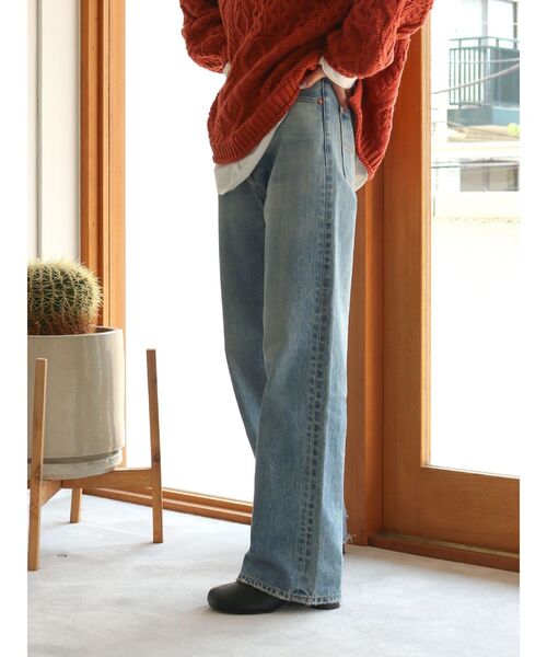 Ungrid（アングリッド）の「ハイウエストルーズストレートデニム（デニムパンツ・レディース・ブルー/インディゴブルー・26inch/25inch/24inch）」の16枚目の写真