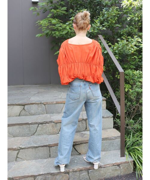 Ungrid（アングリッド）の「ハイウエストルーズストレートデニム（デニムパンツ・レディース・ブルー/インディゴブルー・26inch/25inch/24inch）」の20枚目の写真