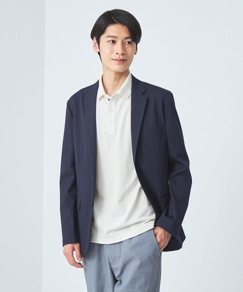 green label relaxing（グリーンレーベルリラクシング）の「【WEB限定】ドライクリーン 半袖 ポロシャツ -吸水速乾・抗菌-（ポロシャツ・メンズ・ブラック/オフホワイト/グレー/ダークグリーン/ライトグレー/ネイビー・S/M/L/XL/XXL）」の11枚目の写真