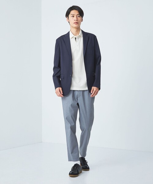 green label relaxing（グリーンレーベルリラクシング）の「【WEB限定】ドライクリーン 半袖 ポロシャツ -吸水速乾・抗菌-（ポロシャツ・メンズ・ブラック/オフホワイト/グレー/ダークグリーン/ライトグレー/ネイビー・S/M/L/XL/XXL）」の12枚目の写真