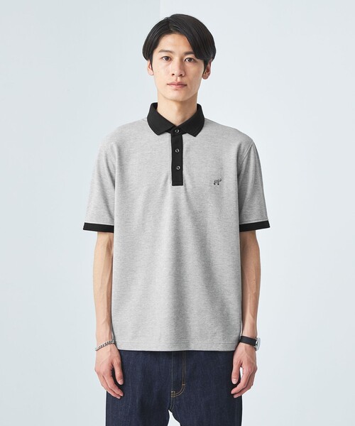 green label relaxing（グリーンレーベルリラクシング）の「【WEB限定】ドライクリーン 半袖 ポロシャツ -吸水速乾・抗菌-（ポロシャツ・メンズ・ブラック/オフホワイト/グレー/ダークグリーン/ライトグレー/ネイビー・S/M/L/XL/XXL）」の17枚目の写真