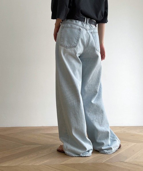 CANAL JEAN（キャナルジーン）の「El mar　バギーデニムパンツ（デニムパンツ・レディース・ライトブルー/ブルー・SMALL/MEDIUM）」の15枚目の写真