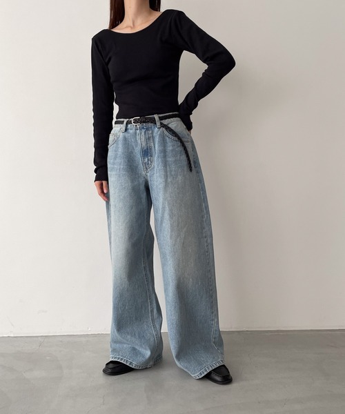 yami様 キャナルジーン エルマール バギーデニムパンツ CANAL JEAN（キャナルジーン）の「El mar バギーデニムパンツ