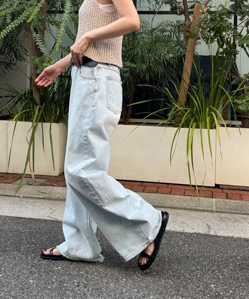 CANAL JEAN（キャナルジーン）の「El mar　バギーデニムパンツ（デニムパンツ・レディース・ライトブルー/ブルー・SMALL/MEDIUM）」の19枚目の写真