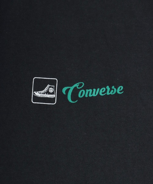 CONVERSE（コンバース）の「CONVERSE（コンバース）ブランドロゴバックプリント半袖Tシャツ レディース（Tシャツ/カットソー・レディース・ネイビー/スミクロ/イエロー/オフホワイト・M/L）」の11枚目の写真