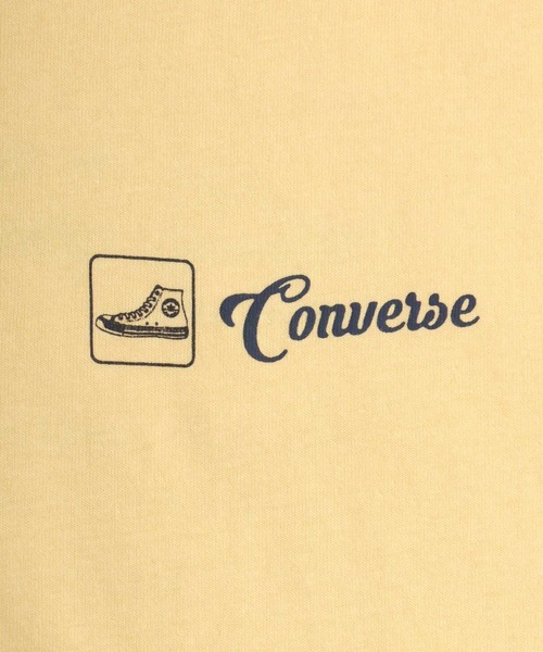 CONVERSE（コンバース）の「CONVERSE（コンバース）ブランドロゴバックプリント半袖Tシャツ レディース（Tシャツ/カットソー・レディース・ネイビー/スミクロ/イエロー/オフホワイト・M/L）」の19枚目の写真