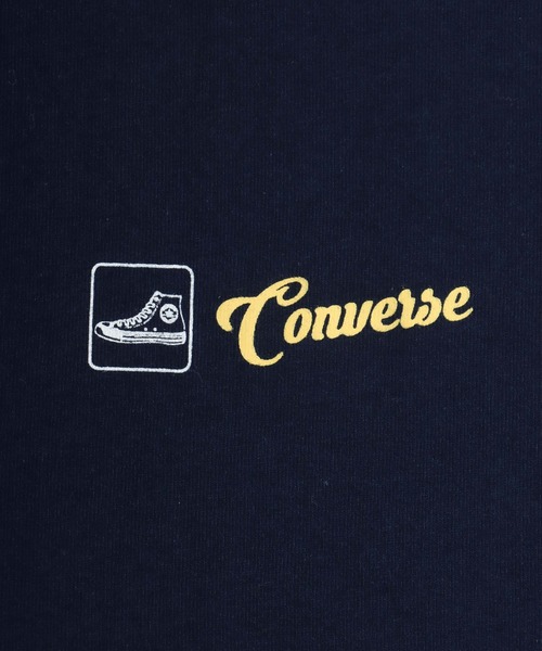 CONVERSE（コンバース）の「CONVERSE（コンバース）ブランドロゴバックプリント半袖Tシャツ レディース（Tシャツ/カットソー・レディース・ネイビー/スミクロ/イエロー/オフホワイト・M/L）」の15枚目の写真