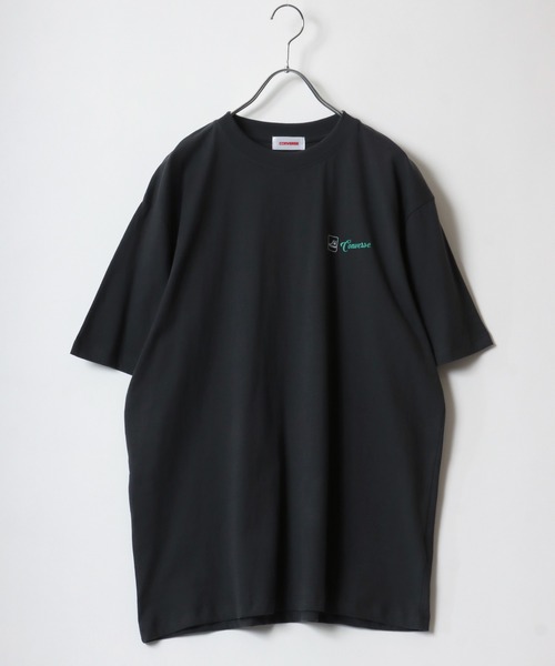 CONVERSE（コンバース）の「CONVERSE（コンバース）ブランドロゴバックプリント半袖Tシャツ レディース（Tシャツ/カットソー・レディース・ネイビー/スミクロ/イエロー/オフホワイト・M/L）」の9枚目の写真