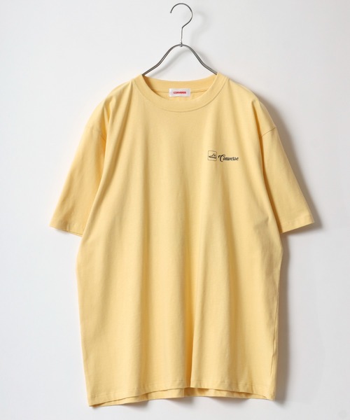 CONVERSE（コンバース）の「CONVERSE（コンバース）ブランドロゴバックプリント半袖Tシャツ レディース（Tシャツ/カットソー・レディース・ネイビー/スミクロ/イエロー/オフホワイト・M/L）」の17枚目の写真
