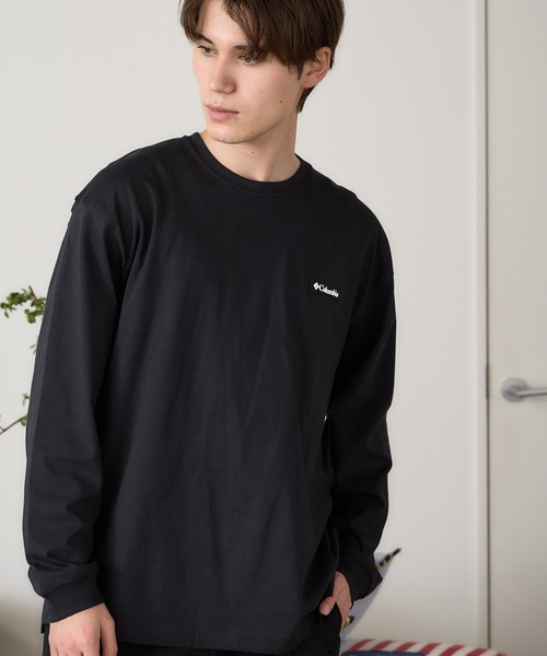 Columbia（コロンビア）の「Columbia/コロンビア NEWFOUND GARDEN LS TEE ロンT（Tシャツ/カットソー・メンズ・ダークブルー/ホワイト/ブラック・L/XL/M）」の2枚目の写真