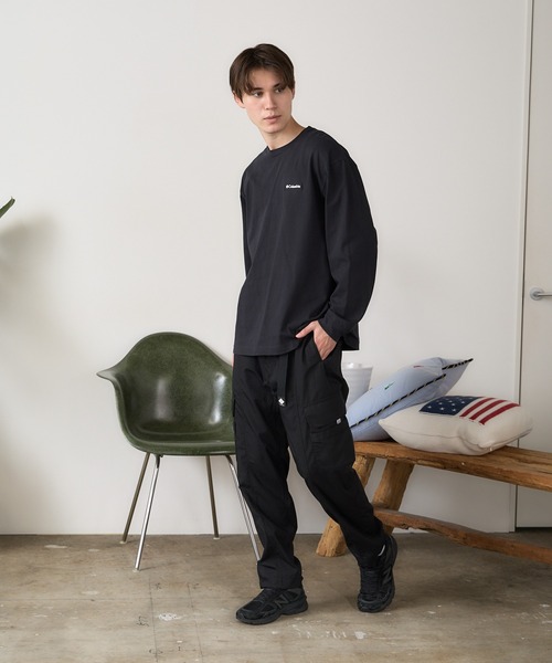 Columbia（コロンビア）の「Columbia/コロンビア NEWFOUND GARDEN LS TEE ロンT（Tシャツ/カットソー・メンズ・ダークブルー/ホワイト/ブラック・L/XL/M）」の19枚目の写真