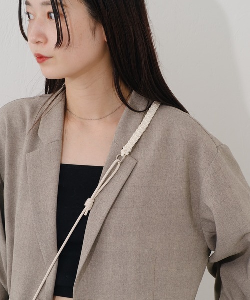 Kastane（カスタネ）の「【WEB限定】スマホショルダーストラップ（スマホグッズ・レディース・シルバー/アイボリー/ブラック・FREE）」の6枚目の写真