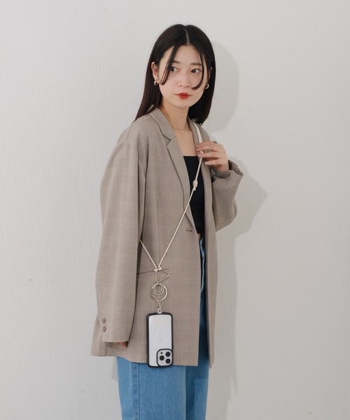 Kastane（カスタネ）の「【WEB限定】スマホショルダーストラップ（スマホグッズ・レディース・シルバー/アイボリー/ブラック・FREE）」の5枚目の写真