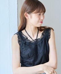 MAJESTIC LEGON | レースクロスホルタータンク(タンクトップ)