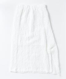 ROBES&CONFECTIONS（ローブスコンフェクションズ）の「Robes & Confections/ローブス&コンフェクションズ/Cotton shrinking Lace Asymmetric Hem Skirt/KRC-S10-013F（スカート・レディース）」