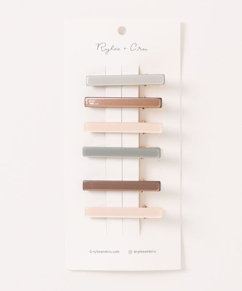 Rylee + Cru（ライリーアンドクルー）の「"Rylee＋Cru"HAIR CLIPS, PACK OF 6 POOL