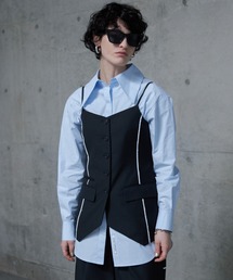 JACKET LIKE CAMISOLE BUSTIER/ジャケットライクキャミソールビスチェ