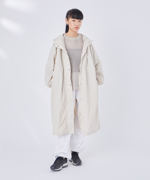 NERGY（ナージー）の「フード付きシャツロングコート（その他アウター・レディース・ブラック/グリーン/キナリ・M）」の5枚目の写真