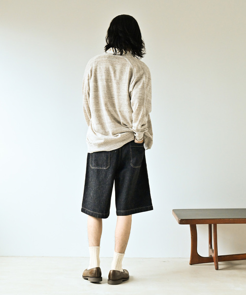 JOURNAL STANDARD（ジャーナルスタンダード）の「C/H デニム ベルテッド キャノンショートパンツ（その他パンツ・メンズ・ブラック/ネイビー・MEDIUM/LARGE）」の5枚目の写真