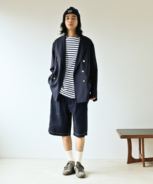 JOURNAL STANDARD（ジャーナルスタンダード）の「C/H デニム ベルテッド キャノンショートパンツ（その他パンツ・メンズ・ブラック/ネイビー・MEDIUM/LARGE）」の13枚目の写真