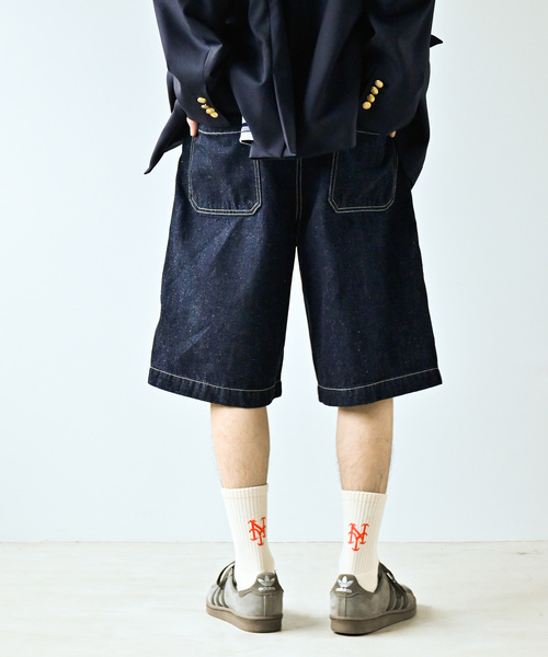 JOURNAL STANDARD（ジャーナルスタンダード）の「C/H デニム ベルテッド キャノンショートパンツ（その他パンツ・メンズ・ブラック/ネイビー・MEDIUM/LARGE）」の18枚目の写真