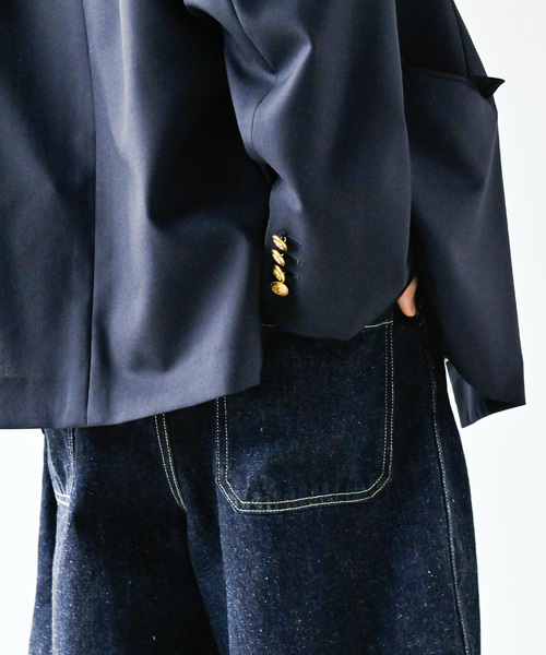 JOURNAL STANDARD（ジャーナルスタンダード）の「C/H デニム ベルテッド キャノンショートパンツ（その他パンツ・メンズ・ブラック/ネイビー・MEDIUM/LARGE）」の19枚目の写真