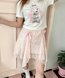 ipugo/イプゴ レースアシメミ ニスカート