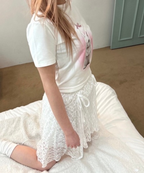 ipugo(イプゴ)の「ipugo/イプゴ レースアシメミ ニスカート(スカート・レディース・ピンク/ホワイト・FREE)」の16枚目の写真
